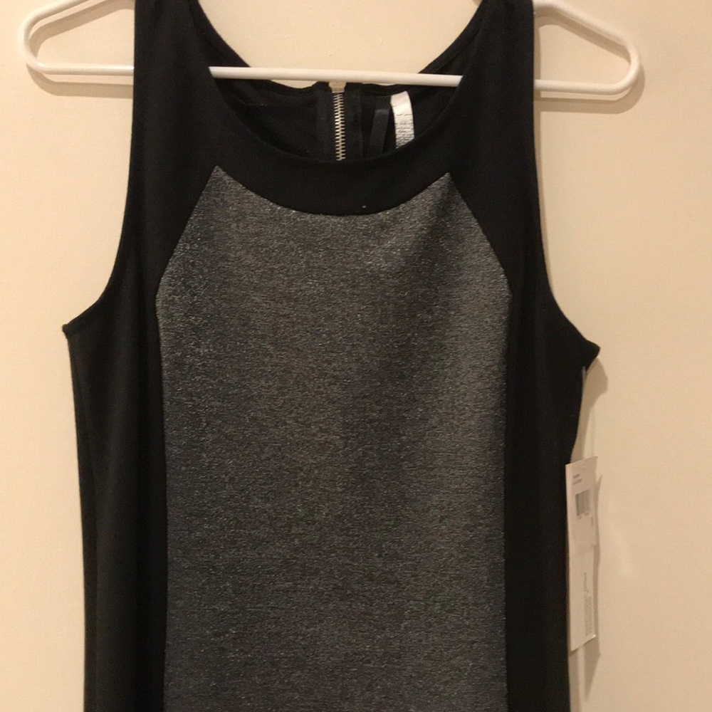 Kensie Black and silver midi, tank dress